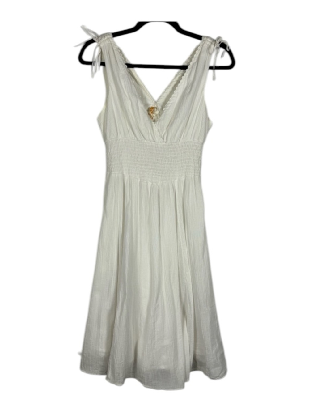 Maeve Anthropologie Dress Summer Flowy Boho Ivory White Size 6